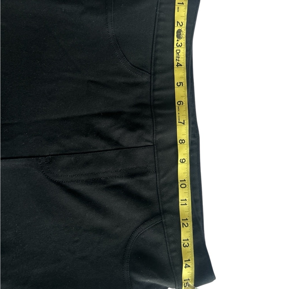 SPANX Black Leggings with Elastic Waistband, back pockets and Tapered Fit Sz L - Picture 4 of 9